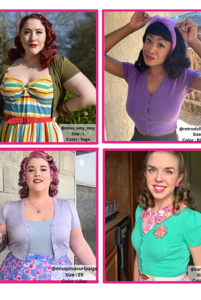 MAK Cropped Ivory Button Down Short Sleeve V Neck Bolero - Plus Size - Curvique Vintage