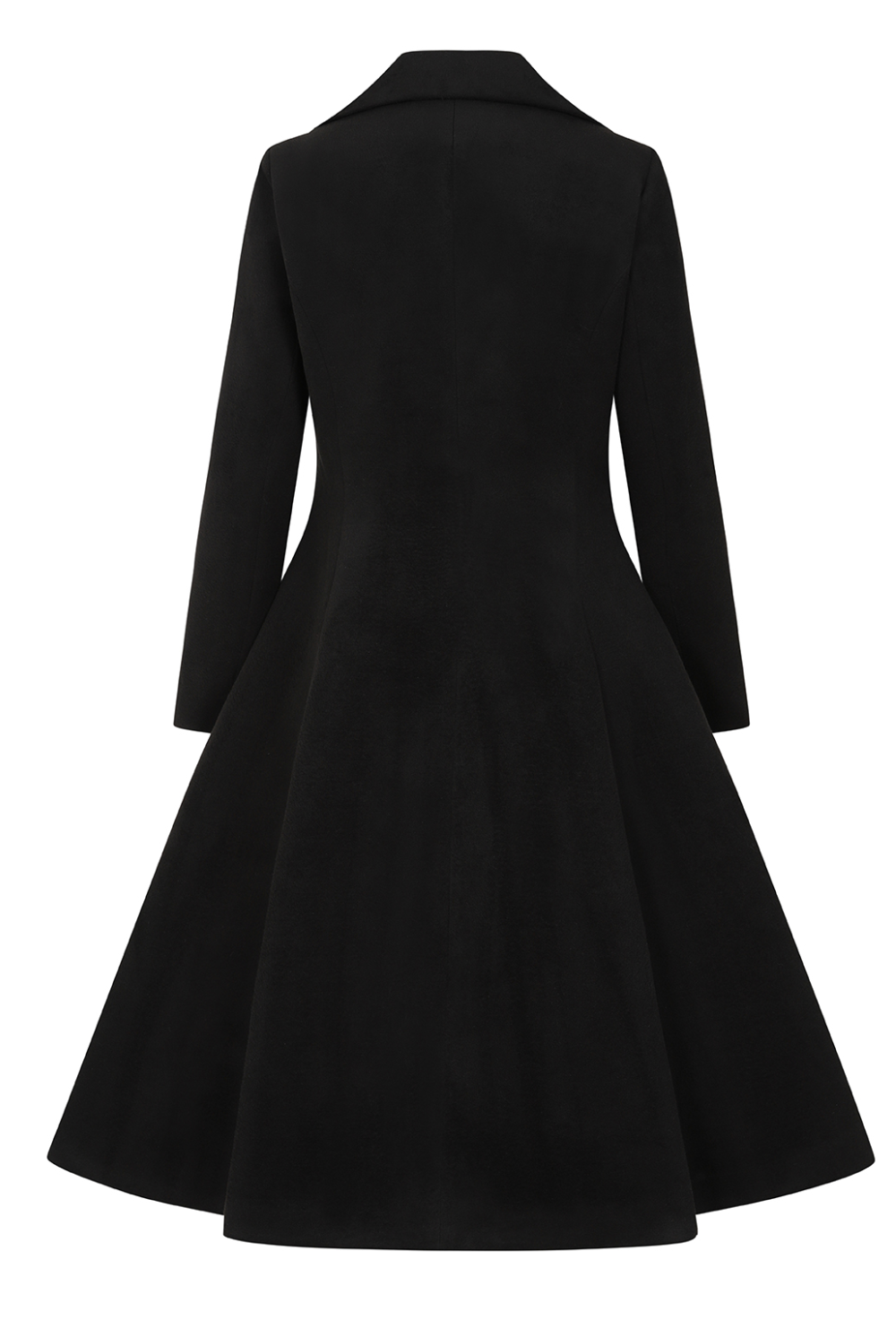 Laura Black 50s Vintage Style Swing Coat - Curvique Vintage