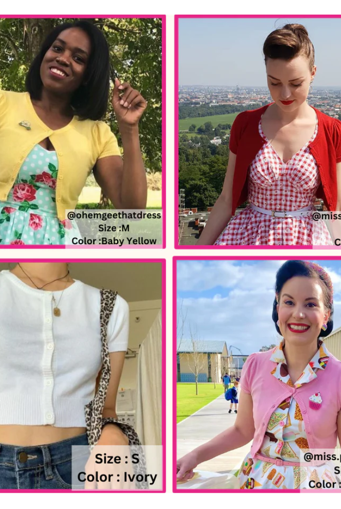 MAK SAGE Short Sleeve Crewneck Knit Bolero - Curvique Vintage