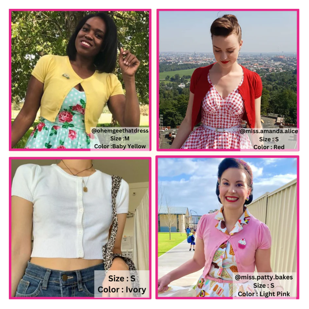 MAK SAGE Short Sleeve Crewneck Knit Bolero - Curvique Vintage