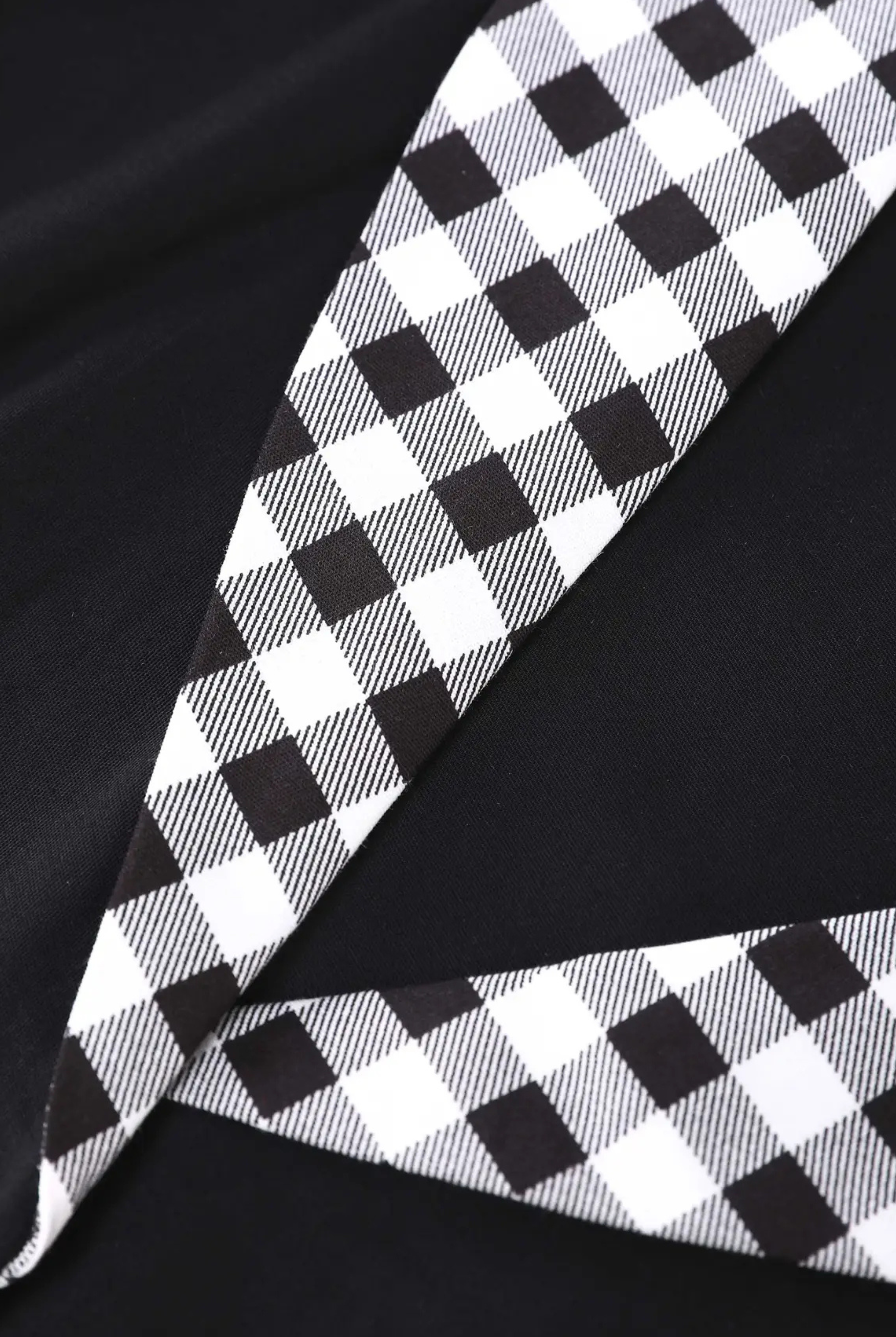 Mollie Classic Black Full Circle Shirt Dress with Gingham - Curvique Vintage