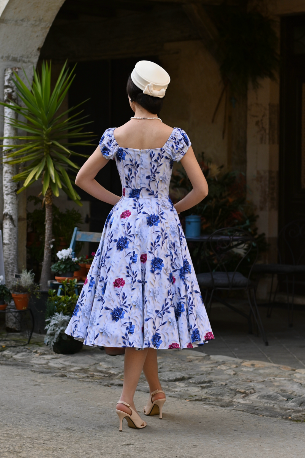 Wildflower Floral Vintage Inspired Swing Dress - Curvique Vintage
