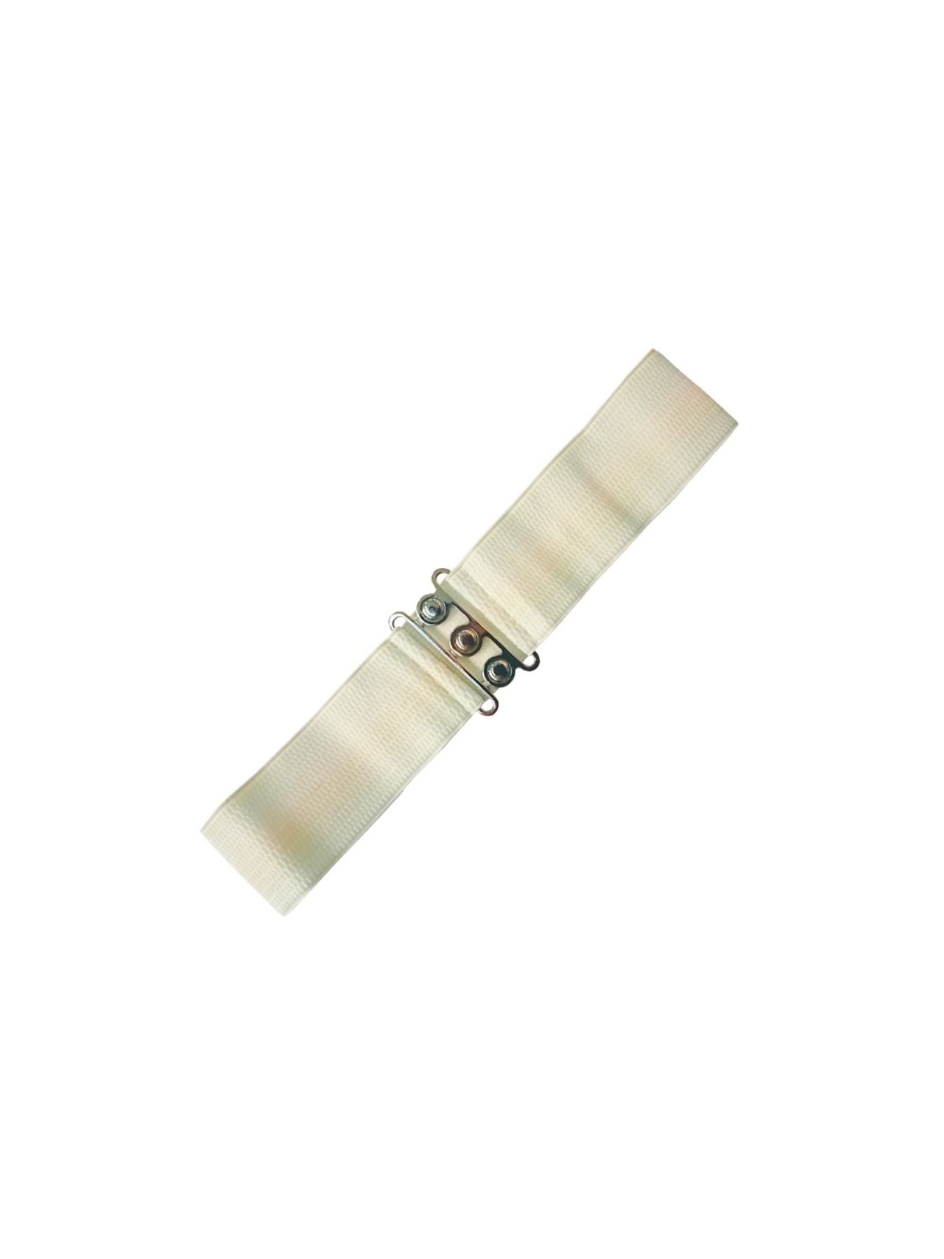 Ivory Vintage Stretch Belt - Curvique Vintage