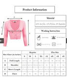 MAK Cropped Bronze Retro Style 3/4 Sleeve Cardigan