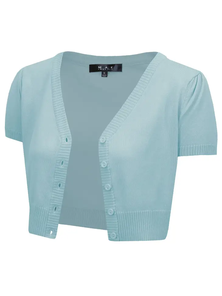 Baby blue 2025 cropped cardigan