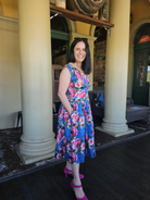 Vivian Carolina Garden 50s Vintage Style Dress - Curvique Vintage