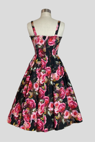 Sandi Georgia Floral 50s Vintage Style Garden Swing Dress - Curvique Vintage