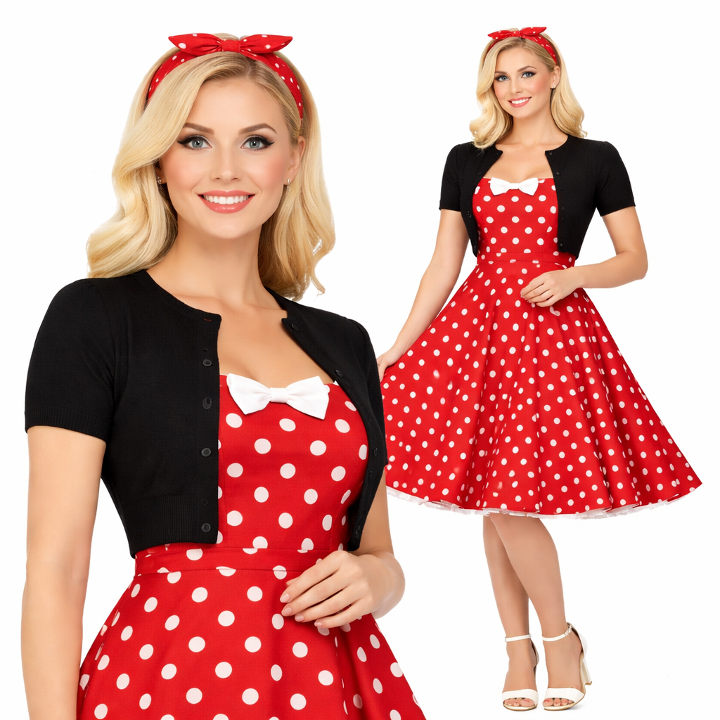 MAK Short Sleeve BLACK Crewneck Knit Bolero - Curvique Vintage