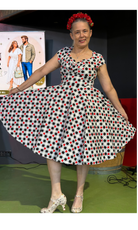 Sheridan Kate Full Circle 50s Style Gingham Dress - Curvique Vintage