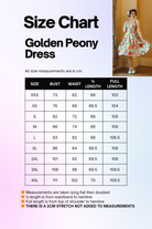 Golden Peony 50s Vintage Style Floral Swing Dress - Curvique Vintage