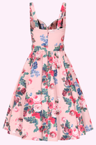 Rosabelle Bloom 50s Vintage Style Pink Swing Dress - Curvique Vintage