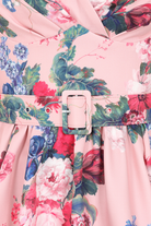 Rosabelle Bloom 50s Vintage Style Pink Swing Dress - Curvique Vintage