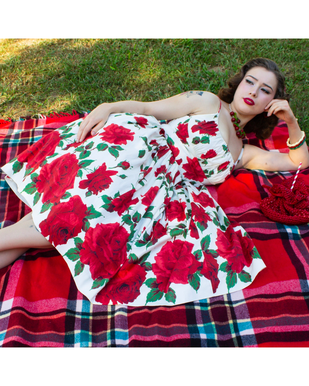 Norma Jean Sweet Valentine 50s Vintage Inspired Swing Dress - Curvique Vintage