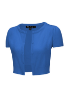 Short Sleeve VIOLA Crewneck Knit Vintage Style Bolero - Curvique Vintage