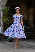 Wildflower Floral Vintage Inspired Swing Dress - Curvique Vintage