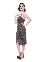 Leopard Print Multi Strap Style Dress - Curvique Vintage