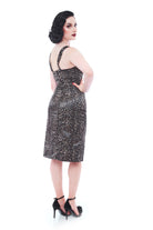 Leopard Print Multi Strap Style Dress - Curvique Vintage