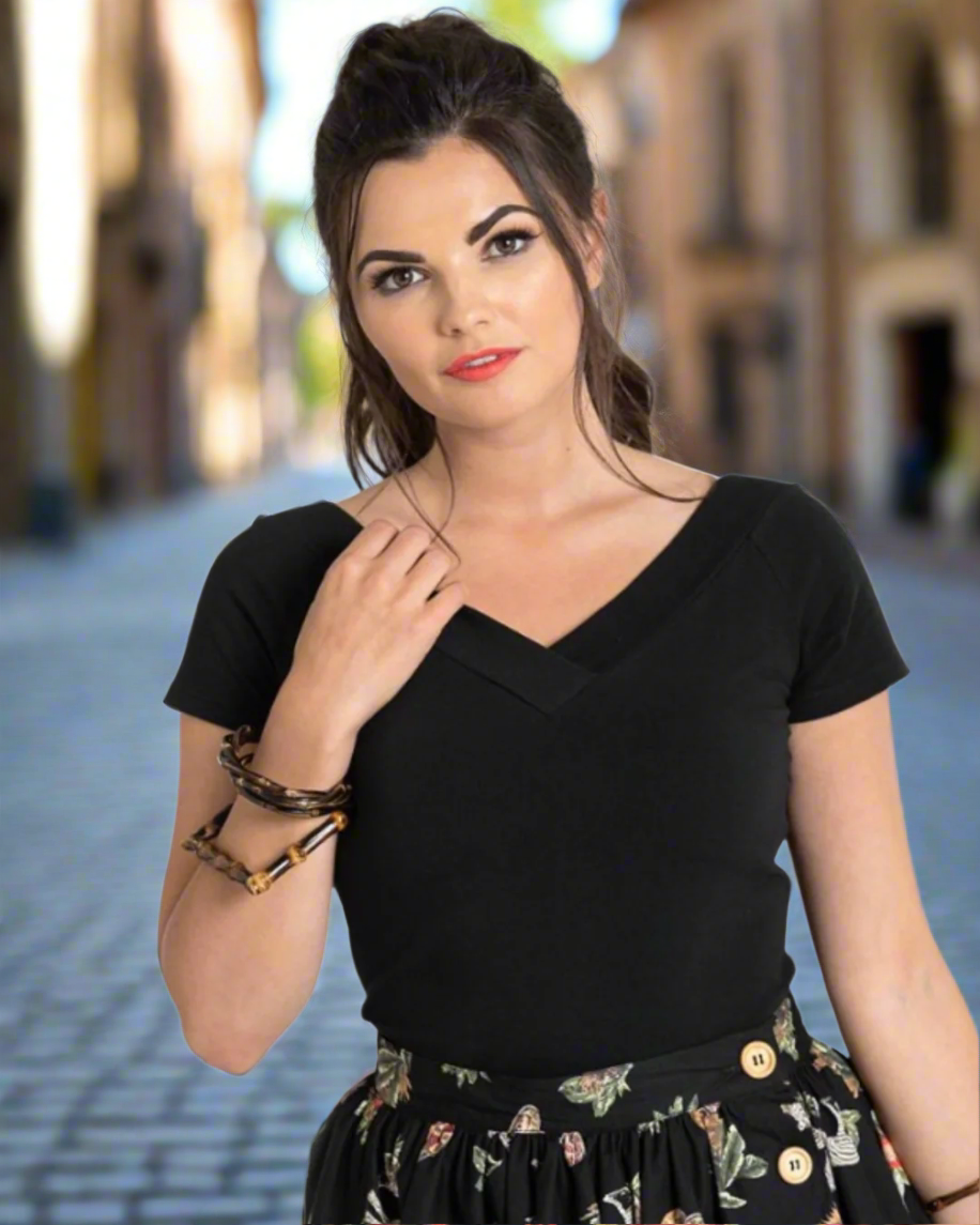 Black Hell Bunny Top