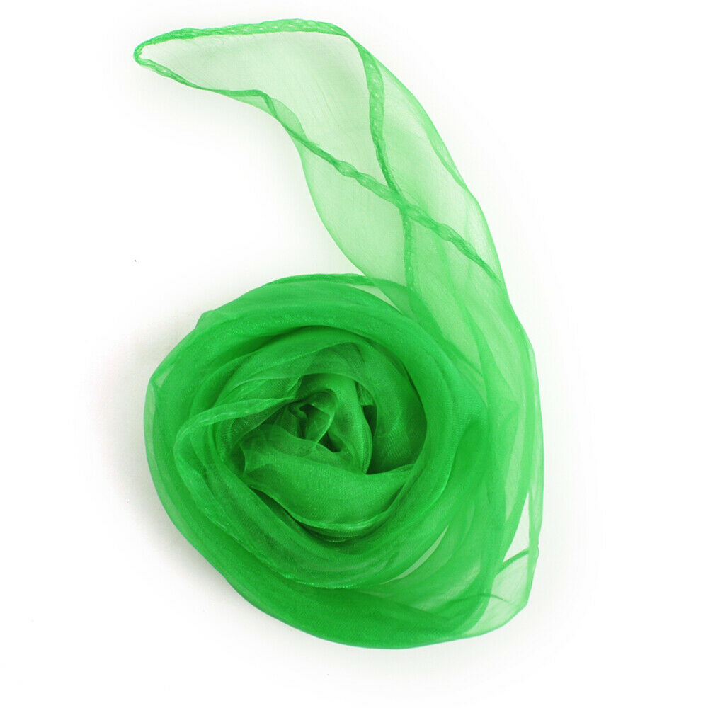Green Chiffon Retro Vintage 50s Scarf - Curvique Vintage