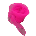Hot Pink Chiffon Retro Vintage 50s Scarf - Curvique Vintage