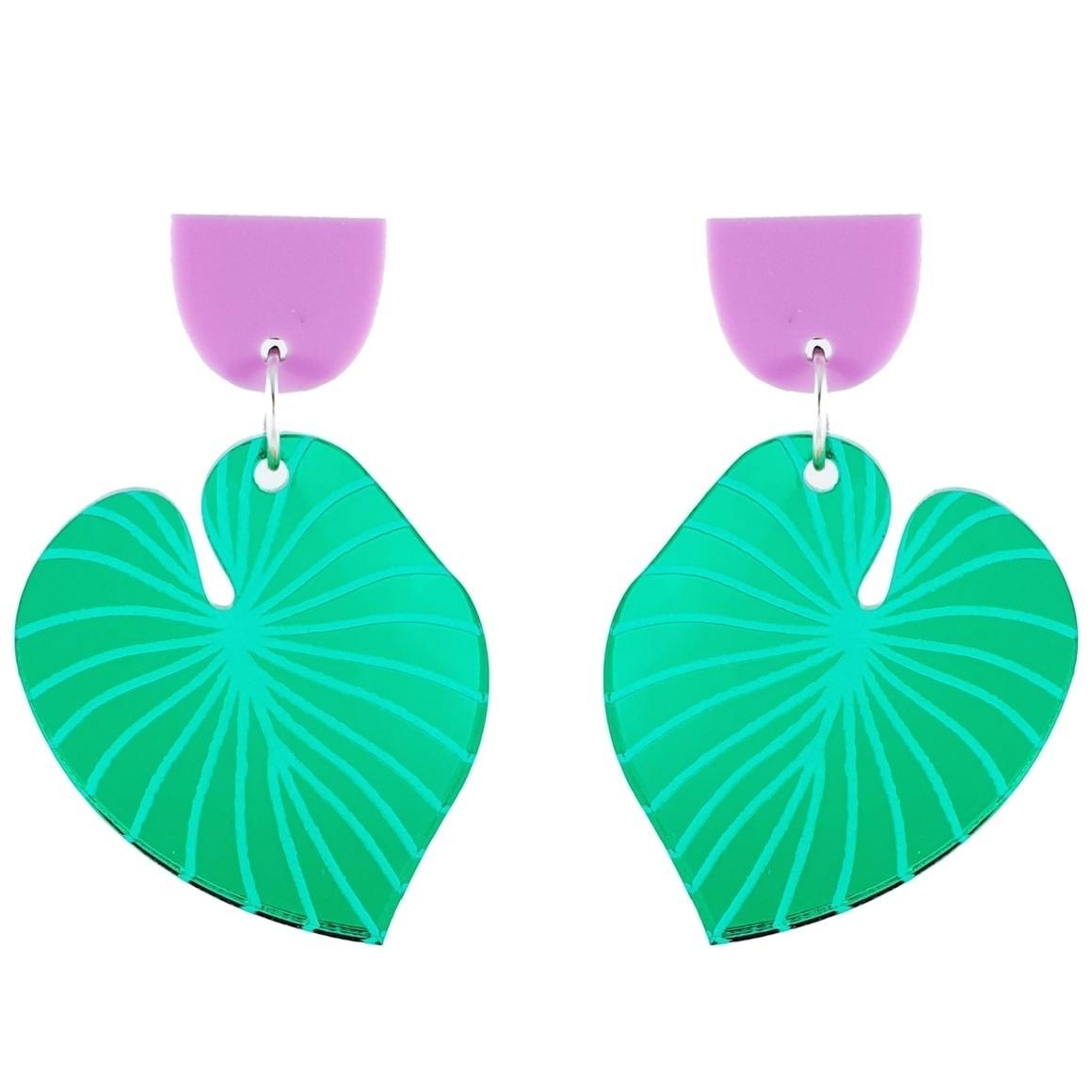 Lightweight Leaf Retro Style Earrings - Curvique Vintage