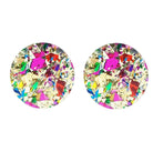 Party Glitter Gold Studs - Curvique Vintage